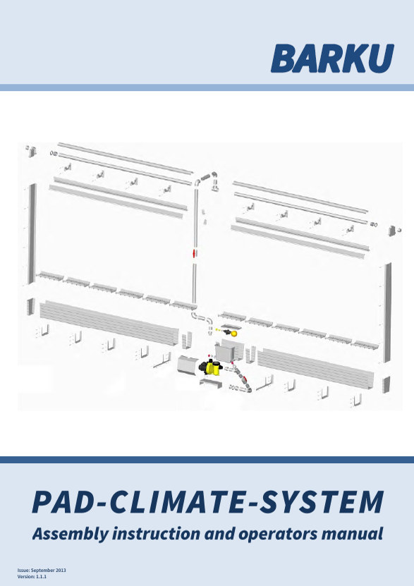 Pad-Klima-System Bedienungs- und Montageanleitung